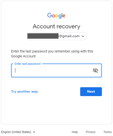 mac enter the password for the account google